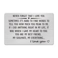 thumbnail image 5 of Valentine'S Day Wallet Insert Card Engraved Stainless Steel Metal Cards to Men Boyfriend Wife Girlfriend Birthday Wedding Romantic Gift, 5 of 19