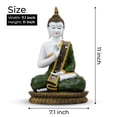 thumbnail image 4 of Seated Prayer Buddha Statue 11" Home Decoration Ornament, 4 of 6