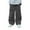 Black, variant on Boys Oversized Cargo Pants Baggy Solid Elastic Waist Wide Leg Pants Comfortable Streetwear Casual Trousers Black 8-9 Years