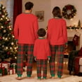 thumbnail image 4 of successthop Matching Christmas Pajamas Couples Deer Long Sleeve Crewneck Pullover Top and Pant Nightwear with Pockets, 4 of 7