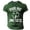 Army Green, variant on Men's St. Patrick's Day Shamrock Graphic T Shirt Short Sleeve Funny Clover Tee