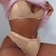 thumbnail image 2 of Conjunto de ropa interior sexy con sujetador de tres puntos para mujer - Nailon/Spandex, cintura baja, 2 of 4