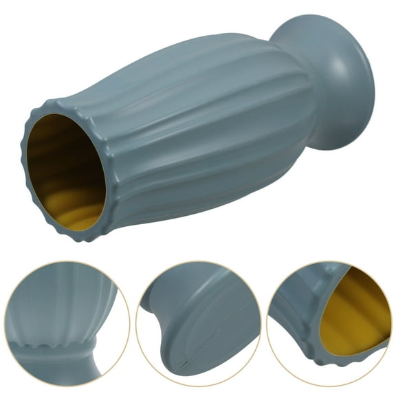 PAMINGONO Grave Vases for Cemetery with Stake in Roman Style Made of Pe for Lawn 1Set