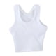thumbnail image 5 of Chaleco sin mangas para hombre, ropa para muñeca, accesorio de vestir para hombre de 12 pulgadas, escala 1/6 Blanco, 5 of 9