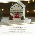 thumbnail image 2 of Spode Christmas Tree Miniature Village Figural Decoration, LED Lighted Christmas Village Set, Ceramic Holiday Decor - Dolomite Collectible for Indoor Display (Post Office), 2 of 7
