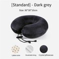 thumbnail image 2 of 1Pc Natural Latex Neck Pillow Neck Pillow U Shaped Neck Pillow Case White Throw Pillows for Bed Plane Pillow, 2 of 5