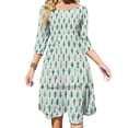 thumbnail image 1 of For The Trees Back Lacing Backless Dress Square Neck Dress Fashion Printed Dress 6Xl Trees Pattern Woods Pine Green Nature, 1 of 5