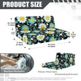 thumbnail image 7 of XYZCANDO Floral RV Dinette Cushion Covers Daisy RV Accessories Universal Cushion Covers for Couches and Sofas Comfortable Loveseat Sofa Chair Cover Furniture Protector Camper Must Haves Black, 7 of 7
