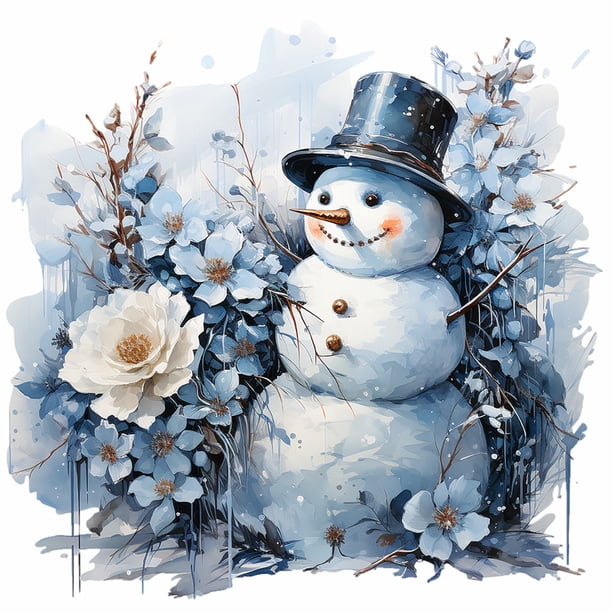 5D DIY Taladro Invierno Muñeco Nieve Kit Del Arte Artesanal
