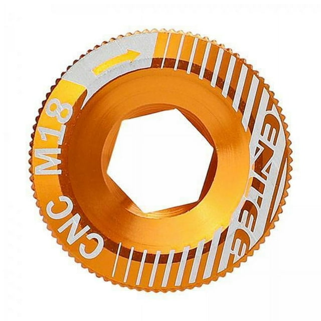 2xBicycle M18 Crank Arm Cover Hat BMX Bike Chainwheel Crankset Bolt Gold Sunnimix Perno del juego de bielas de bicicleta