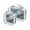 Blue Marble Modern Luxury, variant on Clear Makeup Bags with Handle Large Opening 2 Pack Set Toiletry Bag Quart Size Bag, for Women Man Traveling Travel Essentials, Toiletries and Other. Green Gold Marble Modern Luxury
