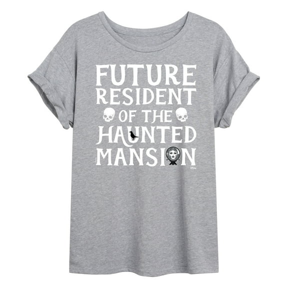 The Haunted Mansion - Future Resident Of The Haunted Mansion Tomb - Juniors Ideal Flowy Muscle T-Shirt