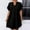 Black, variant on Fznquz Summer Dresses for Women Casual Midi 2026 Green A-Line Ruffle Sleeve Loose V Neck Short Sleeve Women Spring Fashion
