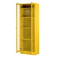 thumbnail image 4 of Avidan 70-inch Yellow French Door Metal Cabinet, 4 of 6