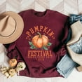 thumbnail image 3 of Pumpkin Festival Gourd Vibes - Women's Graphic Sweatshirt, 3 of 14
