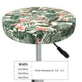 thumbnail image 4 of Lsque Palm Trees and Tropical Round Bar chair cushion covers Velvet Fabric Premium Comfort Protects from Scratches and Stains for 14-17 Inch Chair- 14 inch, 4 of 7