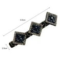 thumbnail image 6 of 1Pc/2Pcs Korean Style Elegant Tight Side Bang Clip Shiny Rhinestone Double Layer Hairpin Hair Accessories,H, 6 of 8