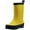 Yellow/Navy, variant on NORTY Toddler Little Big Kids Boy's and Girl's Rubber Rain Boots Waterproof Lug Sole