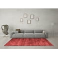 thumbnail image 3 of Ahgly Company Indoor Square Oriental Red Industrial Area Rugs, 5' Square, 3 of 4