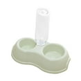 thumbnail image 4 of Pets Water and Food Bowl Set Small Animals Watering Double Cats Dogs Bowls Green, 4 of 10