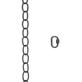 thumbnail image 2 of Aspen Creative 21108-91,Steel 6 Feet Heavy Duty Chain & Quick Link Connector for Hanging Up Maximum Weight 40 Pounds-Lighting Fixture/Swag Light/Plant in Matt Black.11 Gauge., 2 of 5