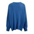 thumbnail image 4 of UAYOTSE Sweaters for Women Oversized Crewneck Long Sleeve Chunky Knit Pullover Sweaters Tops Trendy Fall Outfits(A185-Blue,M), 4 of 5