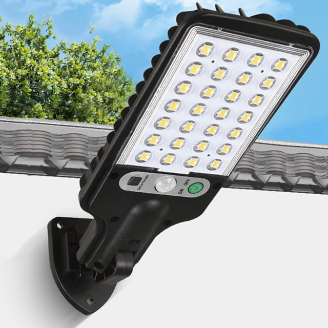 Lámpara de pared exterior con energía solar, sensor de movimiento de 3 modos para jardín y patio (28SMD)