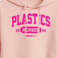 thumbnail image 3 of Mean Girls - Plastics Member - Juniors Cropped Pullover Hoodie, 3 of 5