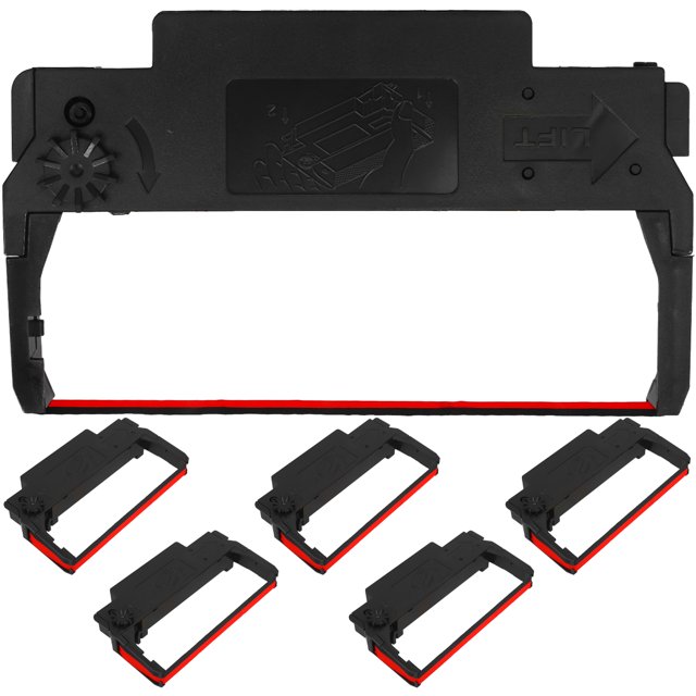 6 Pcs Support de Ruban d'Imprimante Remplacement Support de Ruban d'Encre Registres de Liquidation Ruban d'Encre
