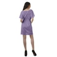 thumbnail image 5 of Moomaya Womens Casual Dresses Short Printed Womens V Neck Flowy Dress Plus Size, 5 of 6