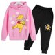 thumbnail image 4 of Conjunto de pantalones y camisetas de manga larga para niños y niñas, ropa de calle con estampado de dibujos animados, moda deportiva, otoño y primavera 2024, 4 of 5
