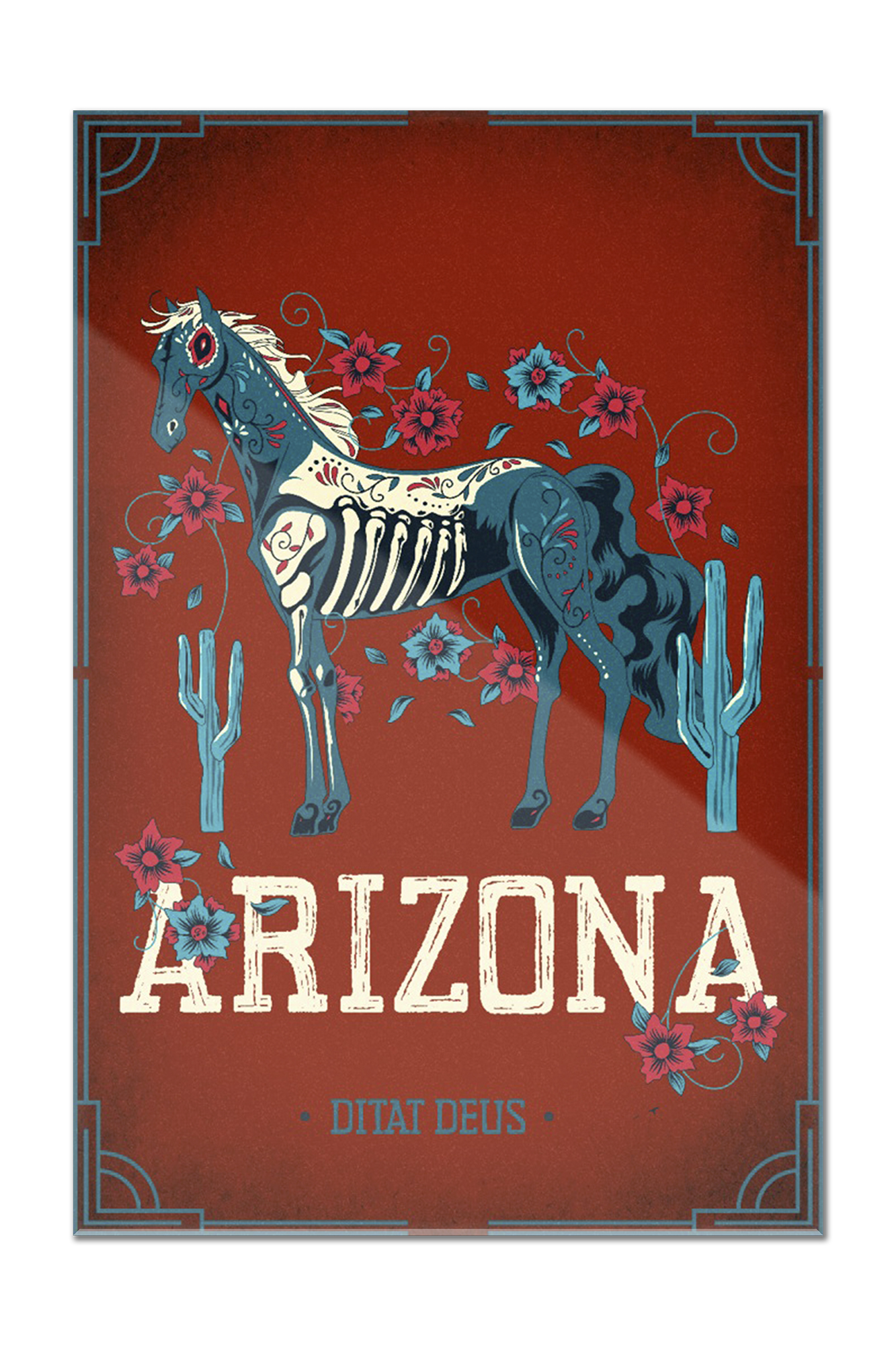 Arizona Day of the Dead Horse Ditat Deus God Enriches Lantern