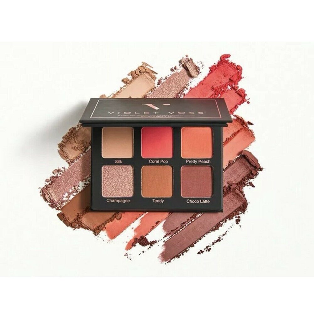 Violet Voss Coral Pop 6 Color Eye Shadow & Pressed Pigment Palette