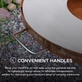 thumbnail image 5 of SUNJOY 28 Inch Fire Pit BBQ With Cooking Grill Outdoor Wood Burning,Metal Round FirePit Table for Backyard Patio Garden, 5 of 10