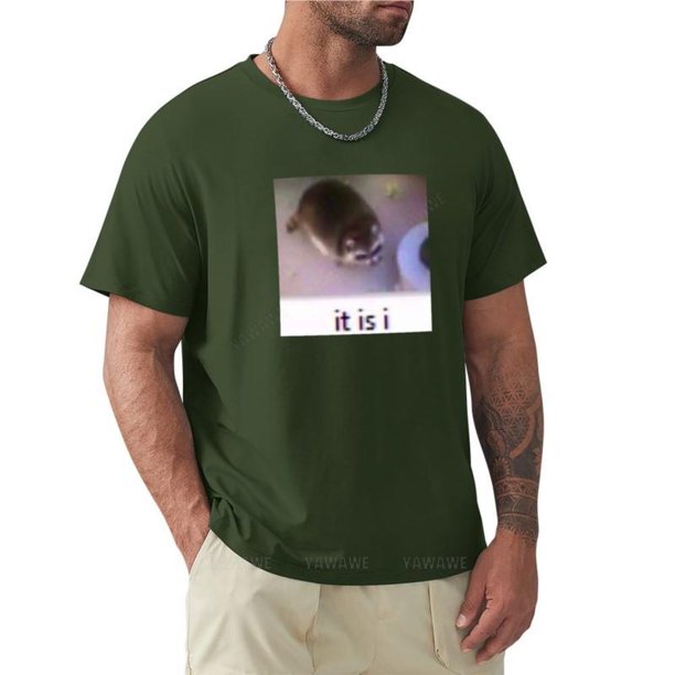 Camiseta de verano para hombre camisa negra con cuello redondo blusa estampada
