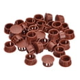 thumbnail image 1 of Unique Bargains 36Pack 16mm(5/8') Plastic Hole Plugs Panel Flush Type Knockout Locking Plugs, Red, 1 of 6