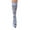 Blue Paisley, variant on Women's Celeste Stein Printed Mild Compression Knee High Stockings - Tiny Flowers