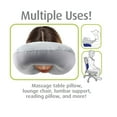 thumbnail image 3 of Cloudz Patterned Microbead Travel Neck Pillows - Flamingo, 3 of 6