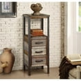 thumbnail image 2 of Gallerie Decor Soho Farmhouse Solid Wood/Iron Tower Table in Beige, 2 of 2