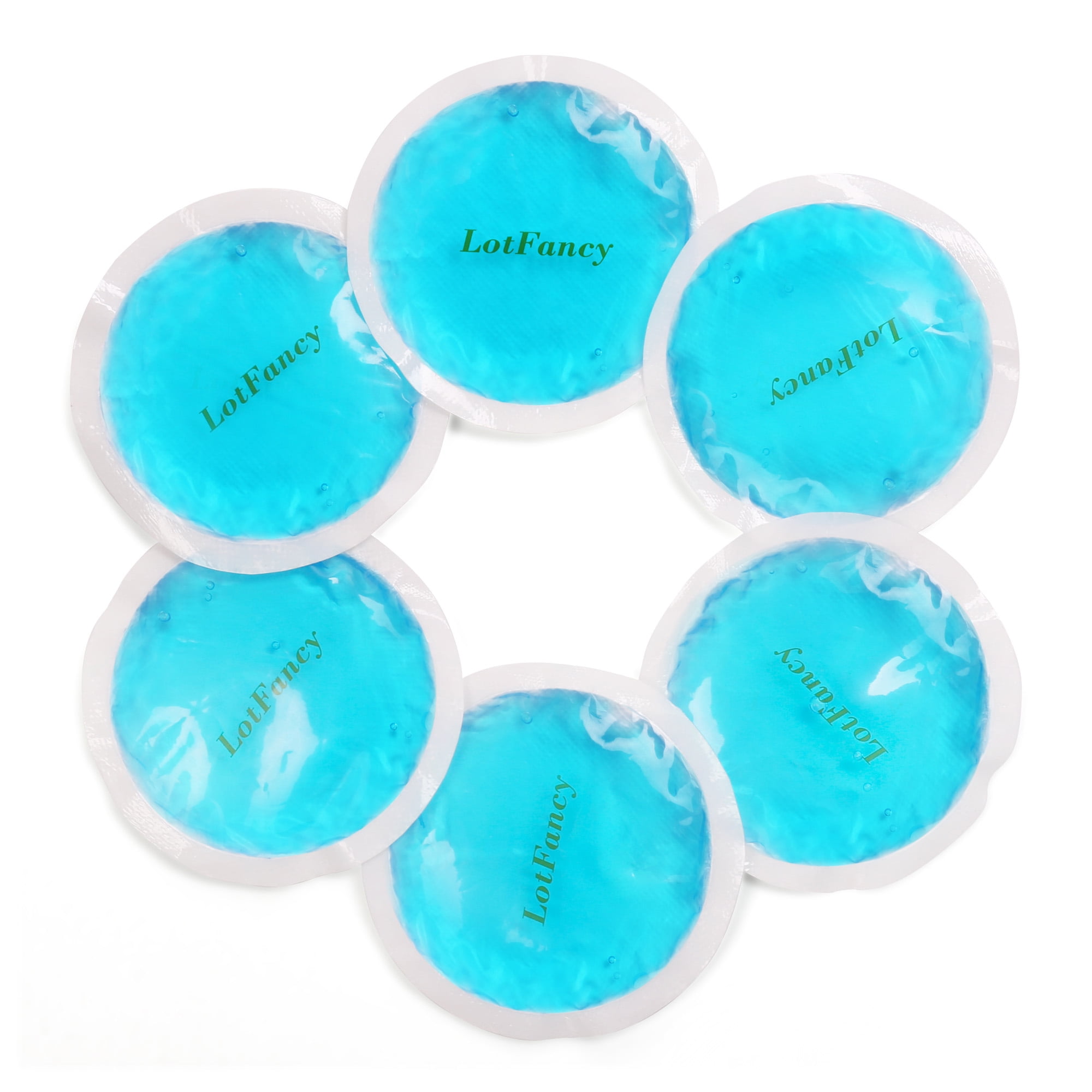 LotFancy 6 Gel Ice Pack for Hot Cold Therapy, 4 in Small Heating Cooling Pad