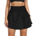 thumbnail image 2 of Bibifish Womens Mini Skirts Ballet Inspired Style Solid Skirts Slim-Fit Cut Casual Party Skirts, 2 of 4