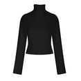 thumbnail image 5 of Lovskoo 2024 Sweaters for Women Turtleneck Trendy Long Sleeve Christmas Loose Tops Blouse Knitted Sweater Black, 5 of 5