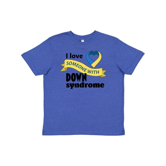 Inktastic I Love Someone with Down Syndrome Youth T-Shirt