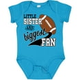 thumbnail image 3 of Inktastic Little Sister and Biggest Fan Football Player Girls Baby Bodysuit, 3 of 5