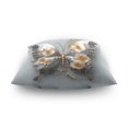thumbnail image 4 of 18" x 18" Decorative Throw Pillow Soft Double Sided Printed Pillow Cover Decorative with Hidden Zipper Silver and Black Butterfly, 4 of 7