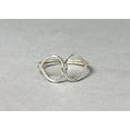 thumbnail image 6 of Heaven Crafts Double Heart Shape Ring 925 Sterling Silver Handmade Open Heart Minimalist Design, 6 of 6