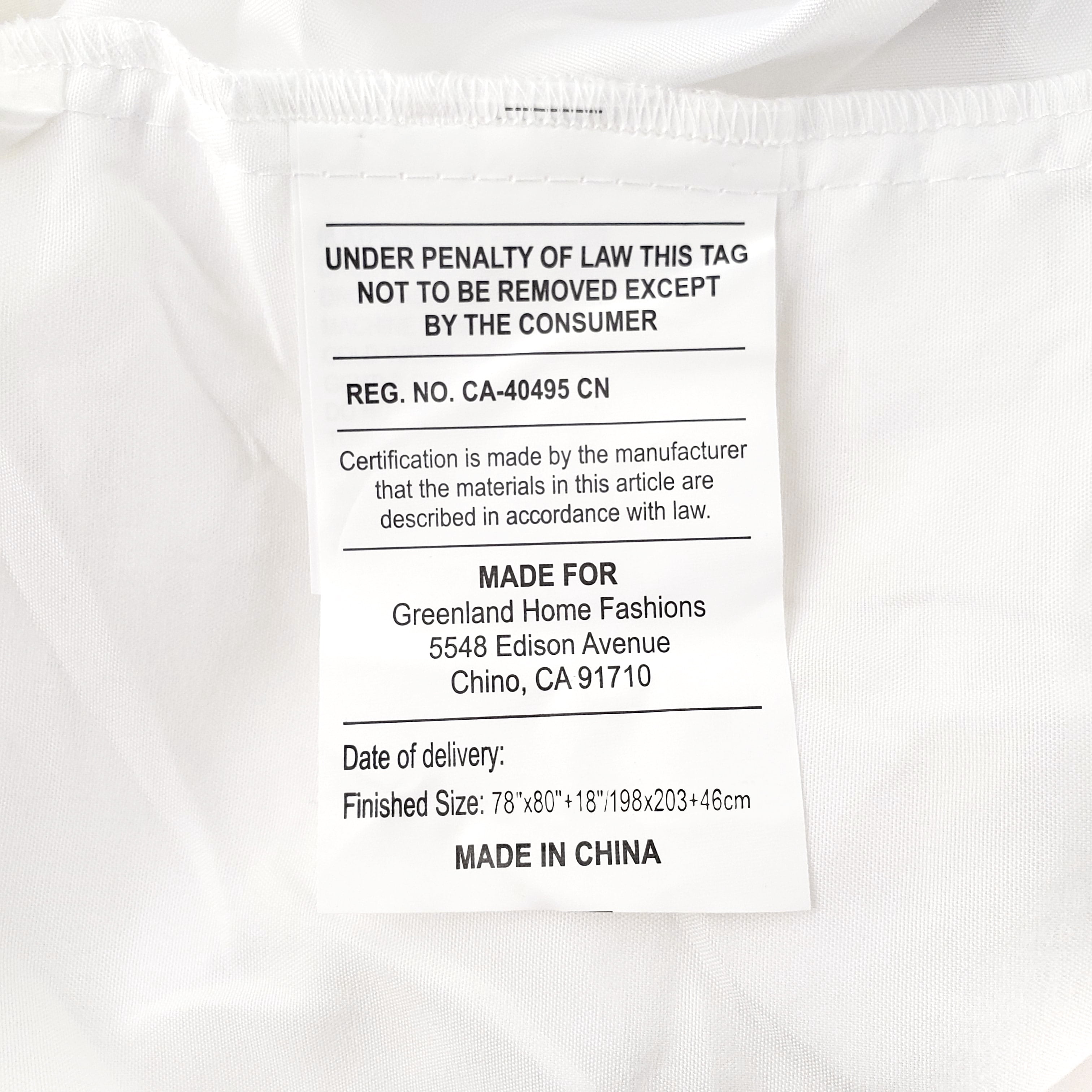 Global Trends 100% Cotton Voile White Bed Skirt, 18 Inch Drop Length Dust Ruffle, King