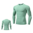 thumbnail image 2 of ylioge T-Shirts de Course pour Hommes à Manches Longues à Séchage Rapide T-Shirts Extensibles Coupe Ajustée Chandail à Col Rond Compression Gym Athlétique Entraînement T-Shirts Hauts, 2 of 8