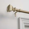 thumbnail image 2 of EXCLUSIVE HOME Napoleon 1" Curtain Rod and Coordinating Finial Set, Gold, Adjustable 66"-120", 2 of 5