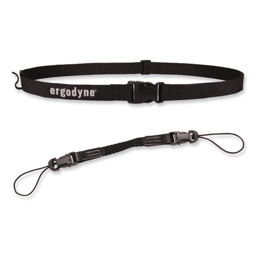Ergodyne Squids 3135 Barcode Scanner Belt And Hook, Small, Black